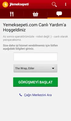 Yemeksepeti android App screenshot 12